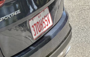Clever license plate in Perth